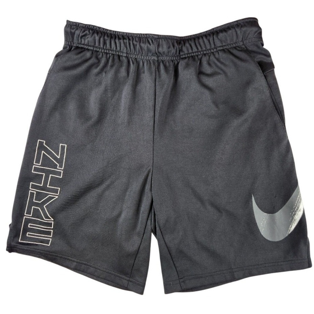 Nike Dri-FIT Black Athletic Basketball Shorts Mens Small Swoosh Graphic S